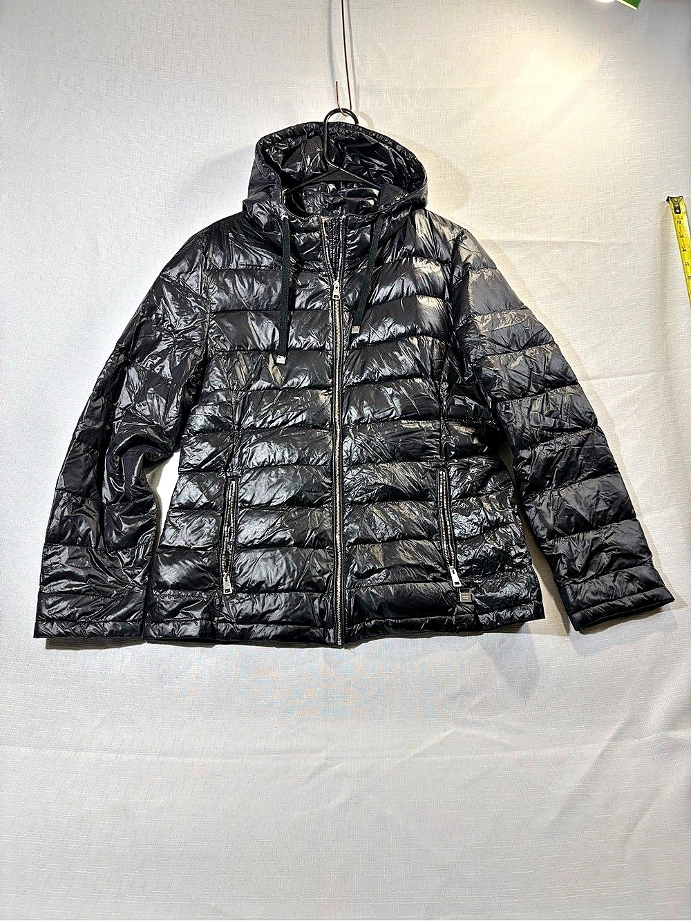 Andrew Marc Packable Lightweight Premium Down Jacket Black Down Puffer Jacket